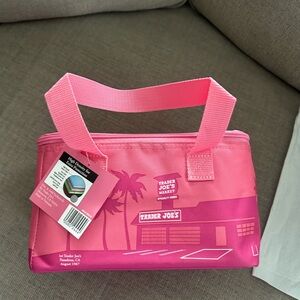 Trader Joe's Pink mini Insulated Tote (b2)